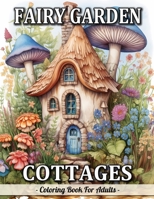 Fairy Garden Cottages: Whimsical Garden And Fantasy Fairy Homes Coloring Book For Adults B0CDNGYSKW Book Cover