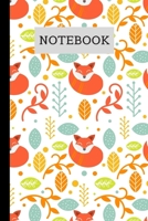 Notebook: Fox Lovers Gift Lined Paperback Notebook 1696442001 Book Cover