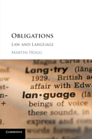 Obligations: Law and Language 1107458218 Book Cover