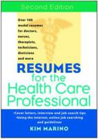 Resumes for the Health Care Professional, 2nd Edition 0471558621 Book Cover