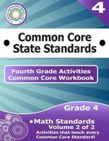 Fourth Grade Common Core Workbook: Math Activities: Volume 2 of 2 1499183909 Book Cover