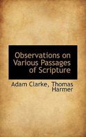 Observations on Various Passages of Scripture 0530053101 Book Cover