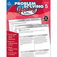 Problem Solving 4 Today, Grade 5: Daily Skill Practice 1483850196 Book Cover