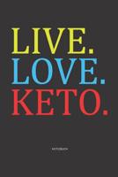 Notizbuch: Keto Diet Mandala Notizbuch / Tagebuch / Journal mit 120 leeren Linierte Seiten Frau, Mann, M�dchen, Junge 1079882502 Book Cover