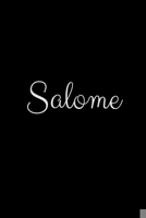 Salome: notebook with the name on the cover, elegant, discreet, official notebook for notes 1657894371 Book Cover