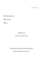 Environmental Radiation Data Report 108 October - December 2001 1795360461 Book Cover