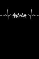 Amsterdam Heartbeat: Notebook: Amsterdam Holland is the city that lets your heart beating faster! Over 110 graph pages 6x9 I Hey!!! 1673058035 Book Cover