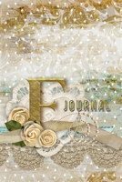 F Journal: Letter F Initial Monogram Lined Notebook - Flower and Heart Cream 1675895260 Book Cover