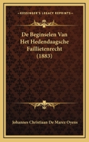 De Beginselen Van Het Hedendaagsche Faillietenrecht (1883) 1166774910 Book Cover