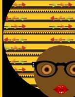 I Am Everything: Black African Woman with Vibrant Tribal Afro Hair: College Ruled Notebook 1081365722 Book Cover