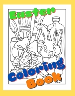 Easter Coloring Book: For kids ages 4-8 B08WSDSFVQ Book Cover