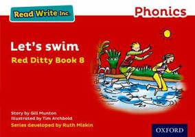 Read Write Inc. Phonics: Red Ditty Book 8 Let's Swim 0198371268 Book Cover