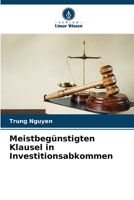 Meistbegünstigten Klausel in Investitionsabkommen (German Edition) 6208130921 Book Cover