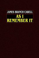 As I Remember It B001UILKWI Book Cover