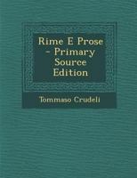 Rime E Prose 1287975437 Book Cover