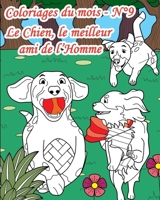 Coloriages du mois - N°9 - Le Chien, le meilleur ami de l’Homme: 25 coloriages pour adultes mettant en avant les chiens et notre relation avec eux. ... de personnes, de mandalas B08GFZKMKJ Book Cover