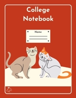 College Notebook: Student workbook - Journal - Diary - Pets love cover notepad by Raz McOvoo 1716113709 Book Cover