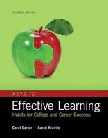 Keys to Effective Learning: Habits for College and Career Success Plus MyLab Student Success with Pearson eText -- Access Card Package 0134420071 Book Cover