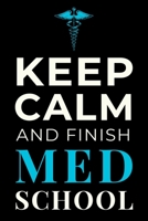 Keep Calm and Finish Med School: Funny Medical Student Notebook Journal Gift 1700159348 Book Cover