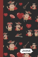 Journal: Cat Bandit Themed Diary with Blank Lined Notebook Paper 1710275154 Book Cover