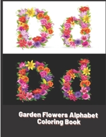 Garden Flowers Alphabet Coloring Book B08WZCVFXX Book Cover