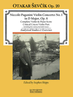 Concerto No. 1 in D Major: With Analytical Studies and Exercises by Otakar Sevcik, Op. 20 Violin and Piano Reduction 1581061188 Book Cover