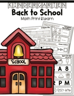 Kindergarten Back to School: Math Print & Learn 163512008X Book Cover