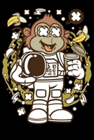 Kosmos Weltall Weltraum: Notizbuch DIN A5 Blanko 120 Seiten Astronaut Affe Tier Gorilla Apollo 11 Planet Mond Mars Rakete Geschenkidee & Weihnachten ... Notizheft Notizblock (German Edition) 1678939927 Book Cover