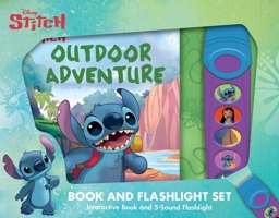 Disney Stitch: Outdoor Adventure Book and 5-Sound Flashlight Set [With Battery] B0GFB735MR Book Cover