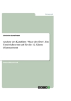 Analyse des Kurzfilms Place des fêtes. Ein Unterrichtsentwurf für die 12. Klasse (Gymnasium) 3668204500 Book Cover