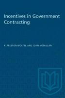 Incentives in Government Contracting (Ontario Economic Council) 1487581408 Book Cover