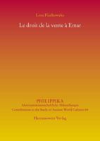Le Droit de la Vente a Emar 3447100958 Book Cover