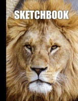Sketchbook: Lion Cover Design White Paper 120 Blank Unlined Pages 8.5 X 11 Matte Finished Soft Cover 1706170963 Book Cover