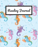 Reading Journal: Cute Seahorse Reading Log For Book Lovers, Space for 100 books, 8 x 10 inches 1656288648 Book Cover