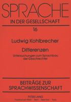 Differenzen: Untersuchungen Zum Sprachbau Der Geschlechter 3631428243 Book Cover