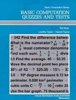 Quizzes and Tests (Basic Computational) 0866510095 Book Cover