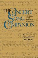 The Concert Song Companion: A Guide to the Classical Repertoire (Quality Paperbacks Series) 0306802384 Book Cover