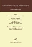 Messung Der Zylinderformabweichung Durch Abtastung Der Mantellinie Entlang Einer Schraubenlinie 3531030779 Book Cover