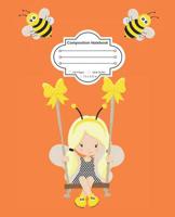 Yes, I am a Bee Girl: Cute Composition Notebook Wide Ruled 1073833798 Book Cover