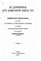 de Apostrophae Apvd Romanorvm Poetas Vsv 1141076969 Book Cover