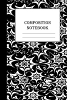 Composition Notebook: stylish black and white college ruled notebook 1697902456 Book Cover