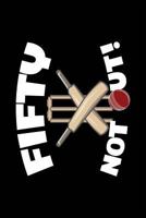 Fifty Not Out: Cricket Themed 50th Birthday Guest Book 1794350918 Book Cover