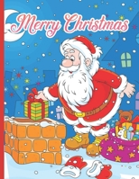 Merry Christmas: A Festive Coloring Book for Adults B08NZ89KZ5 Book Cover