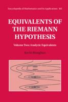 Equivalents of the Riemann Hypothesis: Volume 2, Analytic Equivalents 1107197120 Book Cover