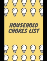 Household Chores List: Checklist 1692220160 Book Cover