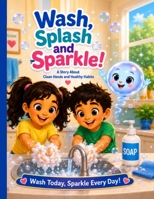 Wash, Splash, and Sparkle!: A Fun Hand Washing Story for Kids Ages 3-7: Teaching Healthy Habits, Hygiene, and Germ Prevention Through a Fun Adventure B0H95FCH2W Book Cover