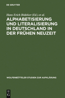 Alphabetisierung Und Literalisierung in Deutschland in Der Fruhen Neuzeit 3484175265 Book Cover