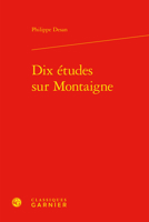Dix Etudes Sur Montaigne (Etudes Montaignistes) (French Edition) 2406098192 Book Cover