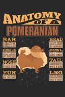 Anatomy Of A Pomeranian: Anatomy Of A Pomeranian Notebook Journal 6x9 Personalized Customized Gift For Pomeranian Mom Dad Lined Paper 1080965602 Book Cover