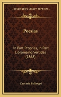 Poesias: In Part Proprias, In Part Libramaing Vertidas (1868) 1165650703 Book Cover